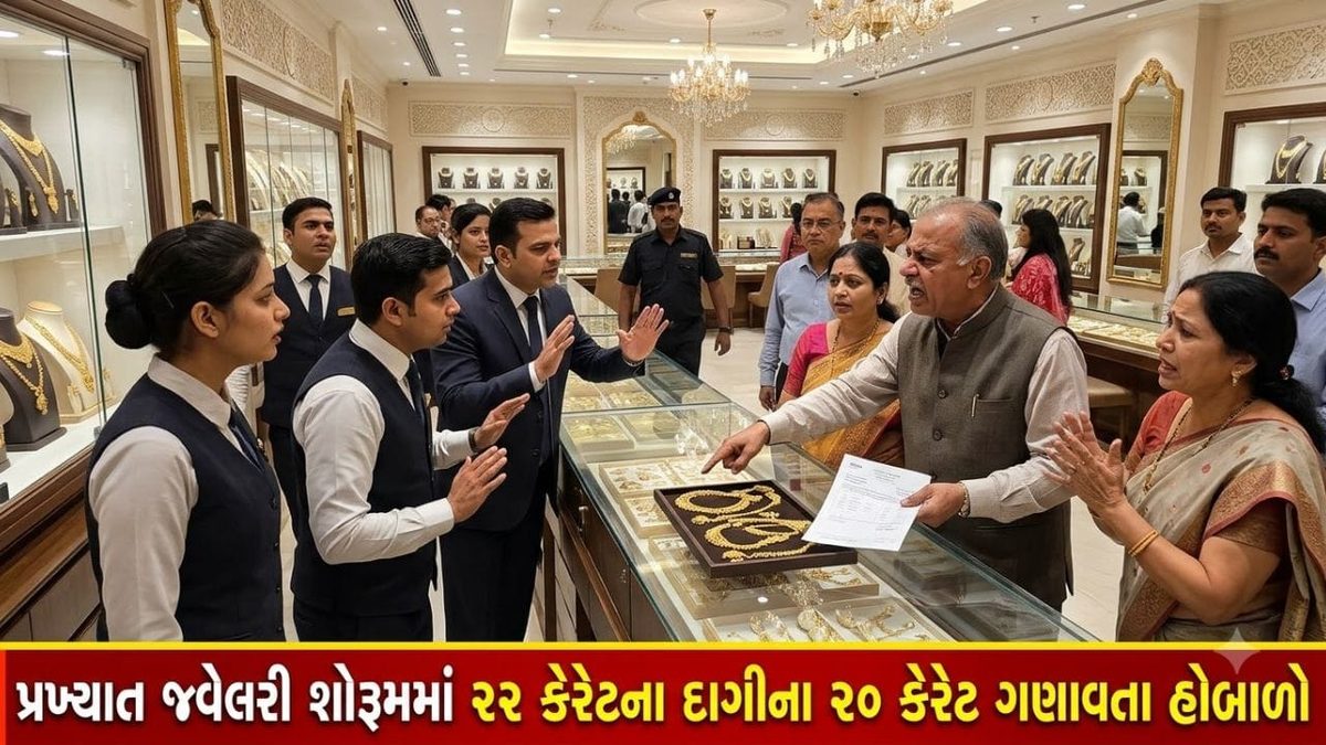 સોનું એક્સચેન્જ કરાવતા અગાઉ સાવધાન, પ્રખ્યાત શોરૂમમાં શુદ્ધતા માપવામાં ગરબડ હોવાનો આક્ષેપ