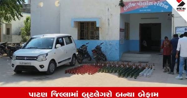 પાટણમાં બુટલેગરોનો અનોખો કીમિયો નિષ્ફળ, ગાડીના ગુપ્ત ચોર ખાનામાંથી નીકળ્યો લાખોનો વિદેશી દારૂ