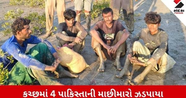કચ્છના સર ક્રીક વિસ્તારમાં સુરક્ષા દળોની મોટી સફળતા, ચાર પાકિસ્તાની માછીમારો ઝડપાયા