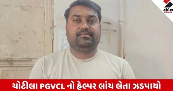 ચોટીલામાં PGVCL નો હેલ્પર 60 હજારની લાંચ લેતા ઝડપાયો, મીટર ઉતારી દંડ ન કરવા માંગી હતી રકમ