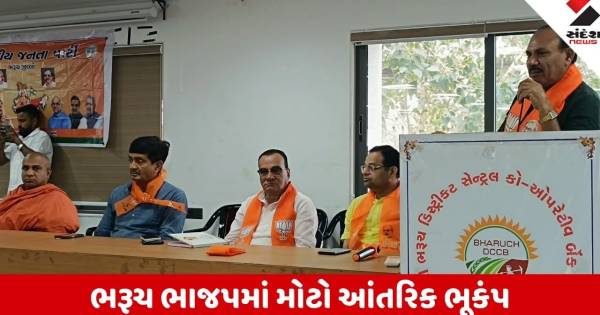 ભરૂચ ભાજપમાં મોટો રાજકીય ધડાકો, બેઠકમાં ગેરહાજર રહેનારા 25 ચૂંટાયેલા પ્રતિનિધિઓને નોટિસ ફટકારાતા ખળભળાટ