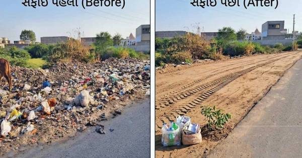 ડીસાના ભીલડી હાઈવે પર વડાપ્રધાનના આગમન પહેલા સફાઈ અભિયાન શરૂ