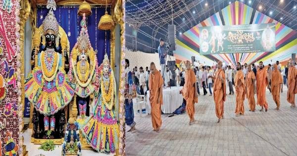 નડિયાદના વડતાલ મંદિરે શરદોત્સવ અને શરદ પૂનમની ભવ્ય ઉજવણી, હરિભક્તોમાં ભારે ઉત્સાહ