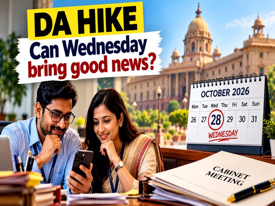 સેન્ટ્રલ ગવર્મેન્ટના કર્મચારીઓની દિવાળી સુધરશે, બુધવારે મોંઘવારી ભથ્થા પર આવી શકે છે મોટું અપડેટ