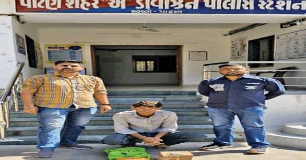 પાટણમાં ઈલેક્ટ્રીકની દુકાનને નિશાન બનાવનાર તસ્કર ઝડપાયો, રોકડ અને વાયરના બંડલ કબજે