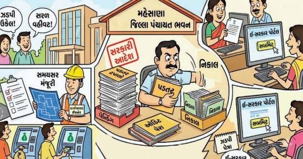 મહેસાણા જિલ્લા પંચાયતનો મોટો નિર્ણય, હવેથી તમામ પત્રવ્યવહાર ફક્ત ઇ-સરકારથી જ થશે