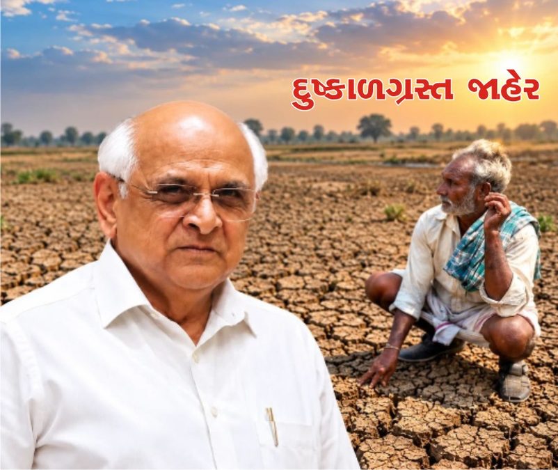ગુજરાતમાં જામનગર સહિત ૪ જિલ્લામાં દુષ્કાળ જાહેર, જાણો ખેડૂતો અને પશુપાલકો માટે શું છે રાહત પેકેજ