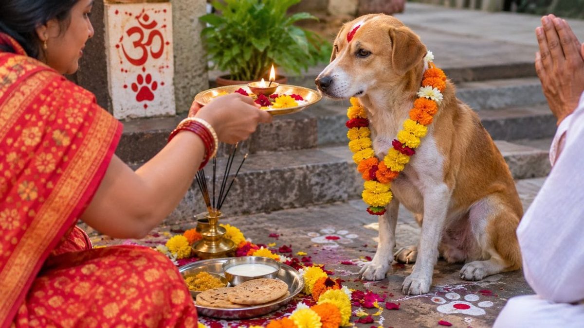 અહીં કરવામાં આવે છે શ્વાનની પૂજા, 5 દિવસ ઉજવાય છે કુકુર તિહાર