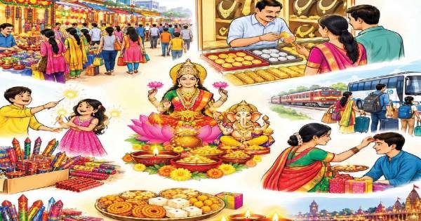નડિયાદ સહિત ખેડા અને આણંદ જિલ્લામાં દિવાળીના તહેવારોને લઈ બજારોમાં ભારે ચહલપહલ અને ઉત્સાહનો માહોલ