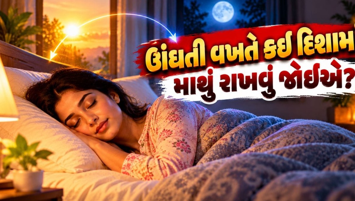 ઊંઘતી વખતે કઈ દિશામાં માથું રાખવું? જાણો ઉત્તમ સ્વાસ્થ્ય અને માનસિક શાંતિ માટે વાસ્તુના નિયમો