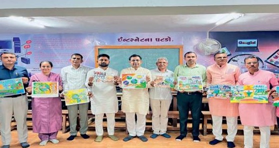 વિકસિત ભારત-૨૦૪૭ અભિયાન અંતર્ગત થરાદમાં ભવ્ય જિલ્લા કક્ષાની ચિત્ર અને વક્તૃત્વ સ્પર્ધા સંપન્ન: ૪૮ વિદ્યાર્થીઓએ કૌશલ્ય દાખવ્યું