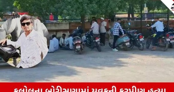કલોલના બોરીસણામાં પ્રેમ સંબંધના વહેમમાં યુવકની કરપીણ હત્યા: પેટમાં છરી હુલાવી દેતા અરેરાટી, પાંચ સામે ગુનો દાખલ
