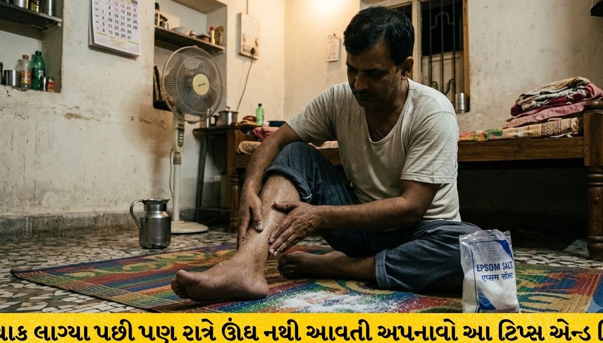 અનિદ્રા અને થાકમાંથી મળશે મુક્તિ: રાત્રે સૂતા પહેલાં પગ પર મીઠું ઘસવાના ચમત્કારિક ફાયદા, જાણો નિષ્ણાત તબીબની સલાહ