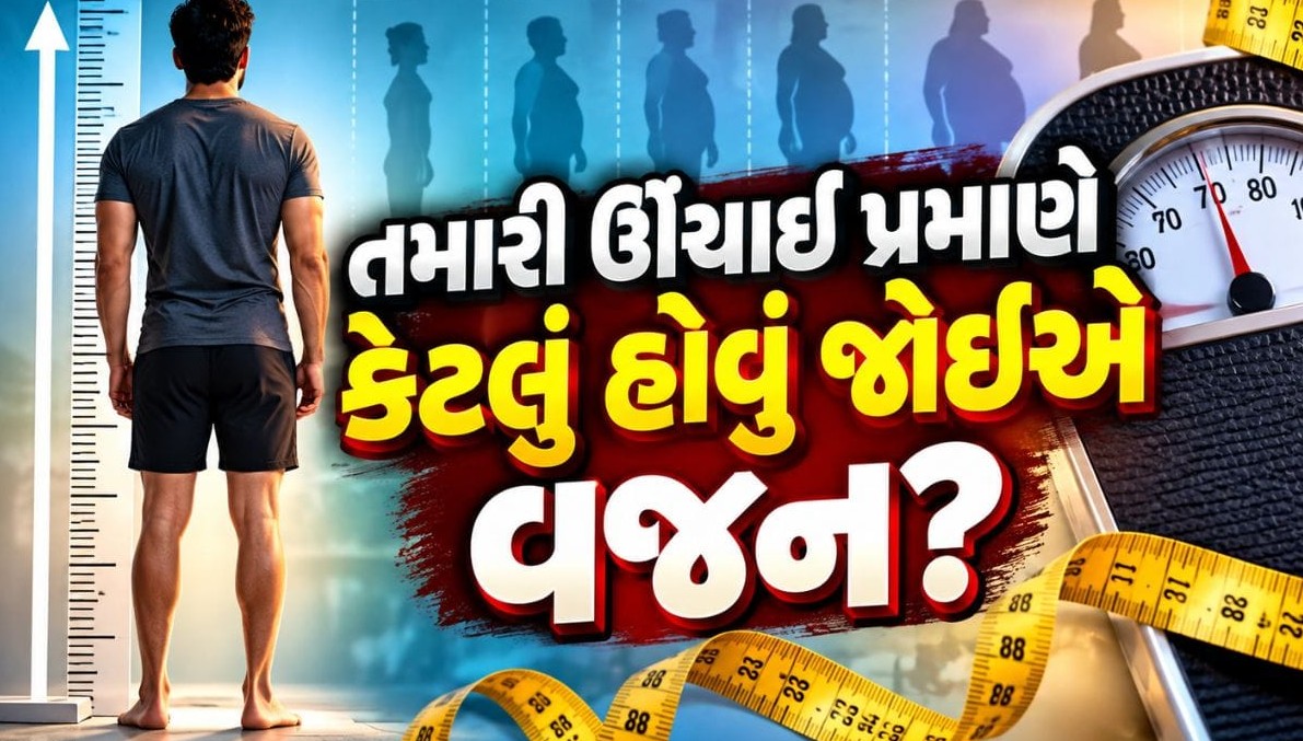 ઊંચાઈ મુજબ શરીરનું વજન કેટલું હોવું જોઈએ? જાણો સ્વસ્થ અને તંદુરસ્ત શરીરનું સાચું ગણિત