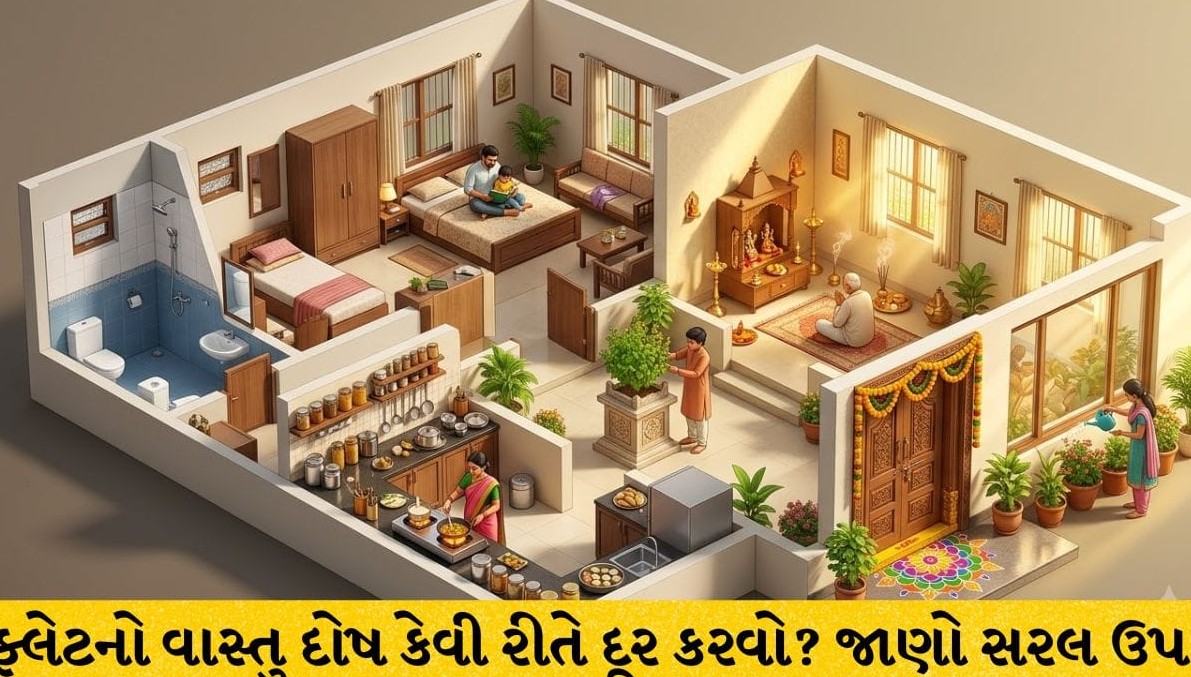 ફ્લેટમાં રહેતા પરિવારો માટે વાસ્તુ દોષ નિવારણ: તોડફોડ વગર ઘરમાં સકારાત્મક ઊર્જા લાવવાના સરળ અને અકસીર ઉપાયો