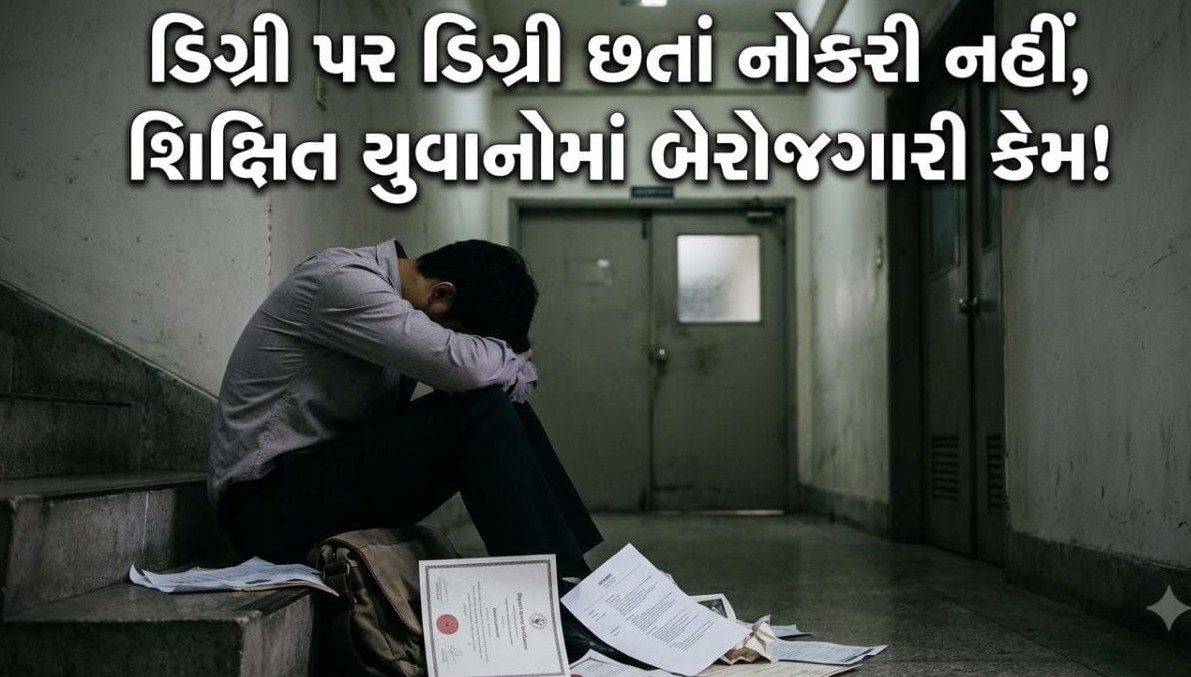 વધુ ભણતર છતાં નોકરીની લાંબી પ્રતીક્ષા: દેશમાં સ્નાતક યુવાનોમાં બેરોજગારી અને કૌશલ્યના અભાવ અંગે ચોંકાવનારો અહેવાલ