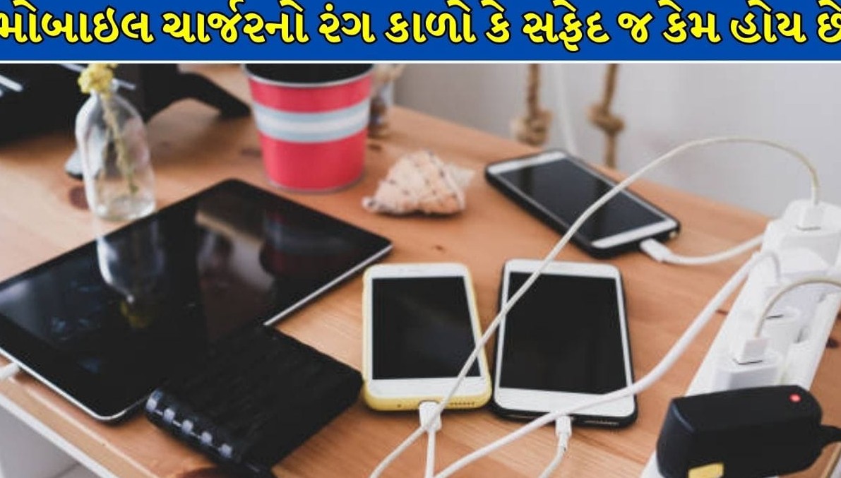 મોબાઇલ ચાર્જર મોટાભાગે કાળા કે સફેદ રંગના જ કેમ હોય છે? જાણો તેની પાછળનું રસપ્રદ રહસ્ય