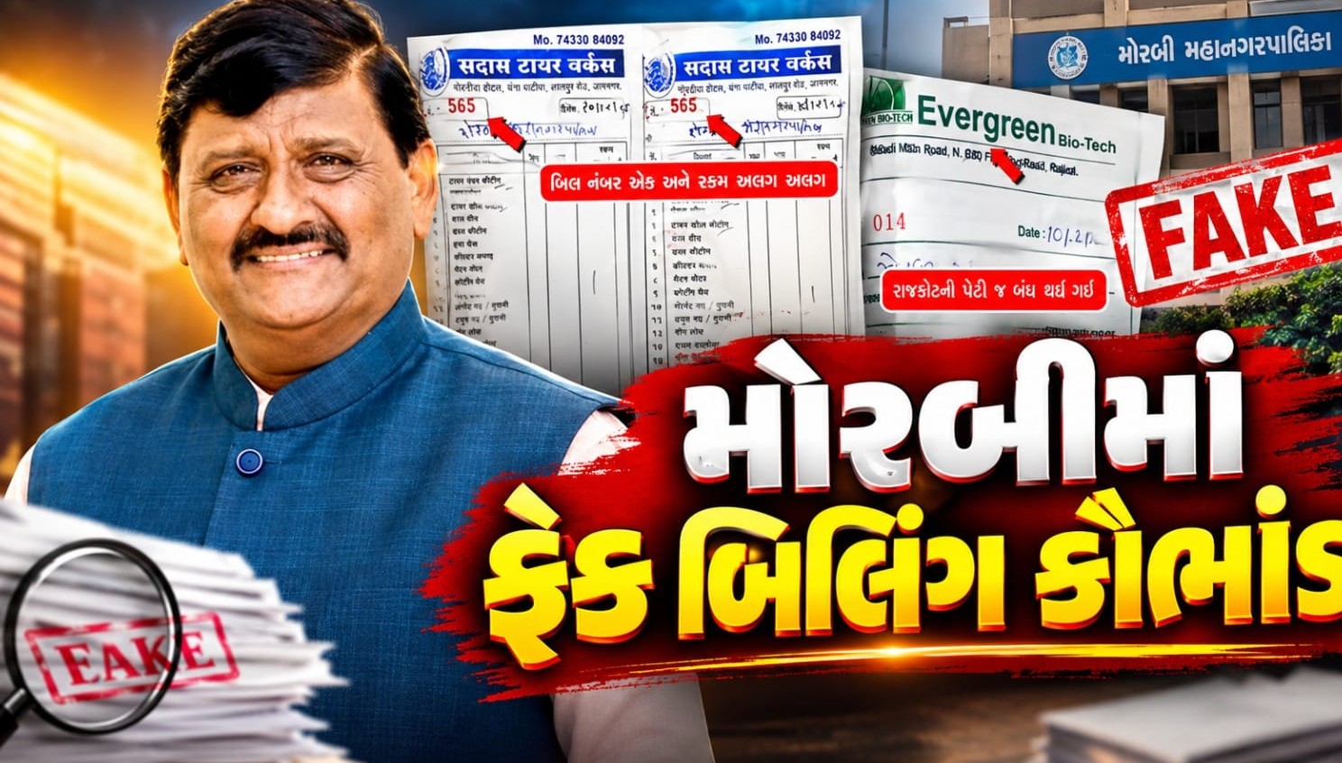 મોરબી બોગસ બિલ કૌભાંડ મામલે મંત્રી કાંતિ અમૃતિયાના તપાસના આદેશ, દોષિતો સામે ફોજદારી પગલાંની ઉગ્ર માગ