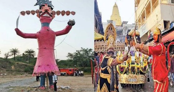 શક્તિધામ અંબાજીમાં ઉત્સાહભેર રાવણ દહન યોજાયું, ભવ્ય શોભાયાત્રામાં ઉમટ્યા હજારો શ્રદ્ધાળુઓ