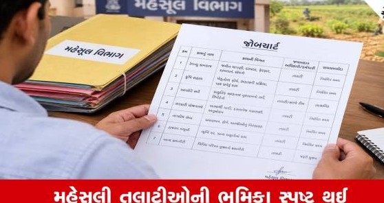 ગુજરાત સરકારનો મોટો નિર્ણય: મહેસૂલી તલાટીઓ માટે નવો જોબચાર્ટ જાહેર