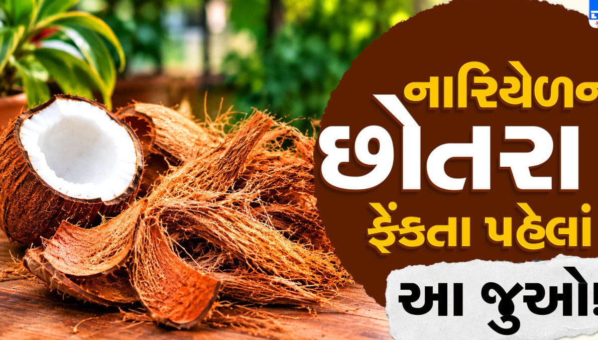 નારિયેળના છોતરાને નકામા સમજીને ફેંકતા નહીં, આ પાંચ ઉપયોગી રીતો જાણીને ચોંકી જશો