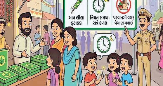 મહેસાણામાં તહેવારો ટાણે કડક નિયમો લાગુ, માત્ર ગ્રીન ફટાકડા ફોડવાની છૂટ અને સમય મર્યાદા નક્કી