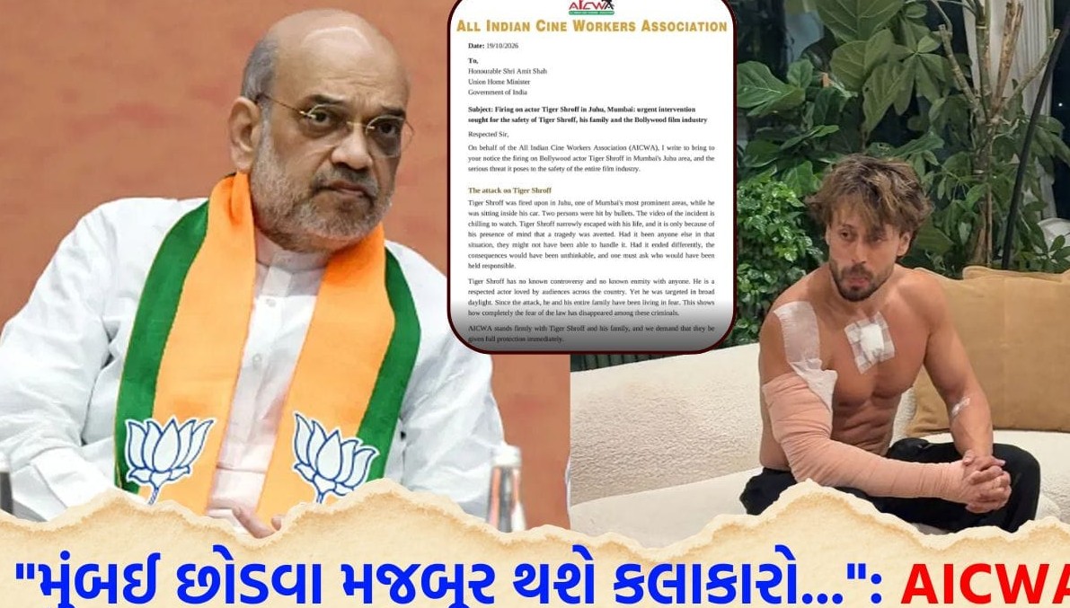 બોલિવૂડમાં ભયનો માહોલ: ટાઇગર શ્રોફ પર હુમલા બાદ સુરક્ષા મુદ્દે કેન્દ્રીય ગૃહમંત્રીને પત્ર, ઇન્દોરથી એક શંકાસ્પદ ઇજનેર હિરાસતમાં
