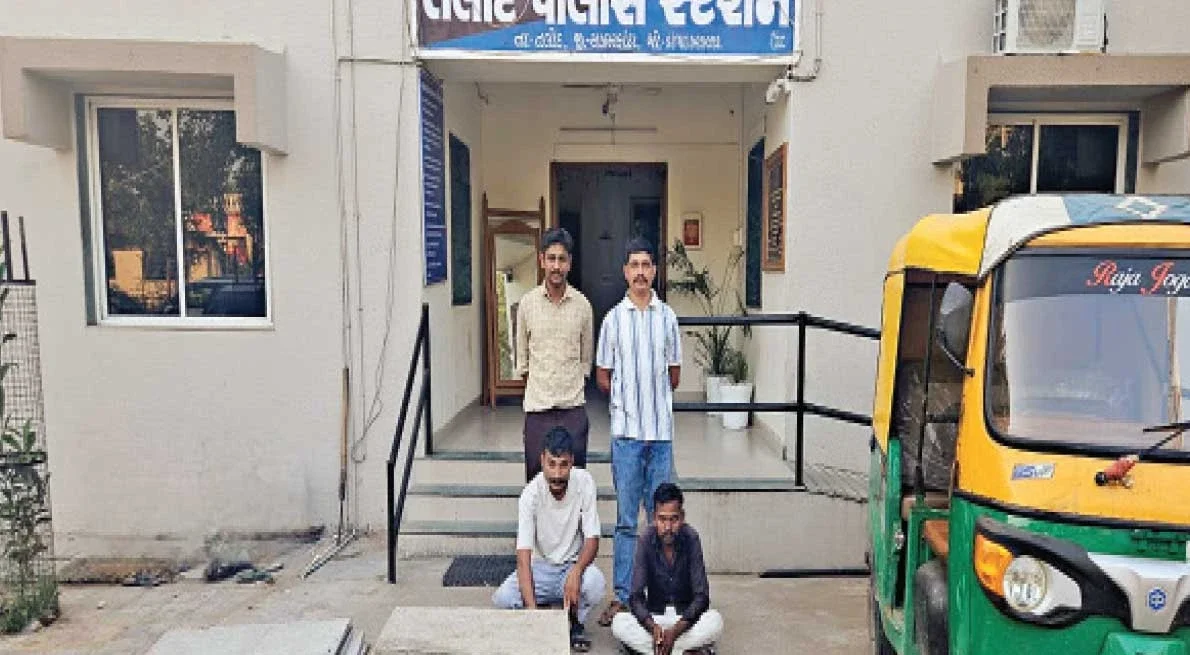 તલોદના હરસોલમાં સમાજવાડીમાંથી ચોરી કરનાર બે તસ્કરો ગણતરીના દિવસોમાં ઝડપાયા: મુદ્દામાલ સાથે રિક્ષા જપ્ત