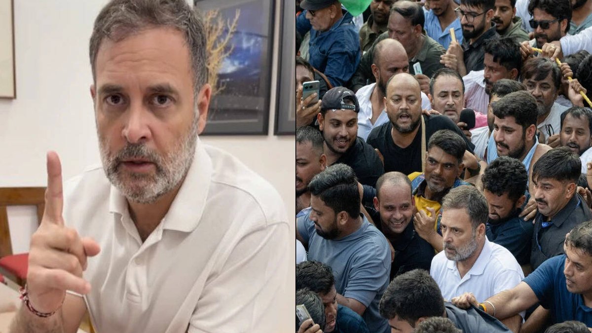 'અમને ડરાવી કે દબાવી નહીં શકાય': સર્વોચ્ચ અદાલત તરફ 'ઇન્ડિયા' ગઠબંધનની કૂચ બાદ રાહુલ ગાંધીનો હુંકાર
